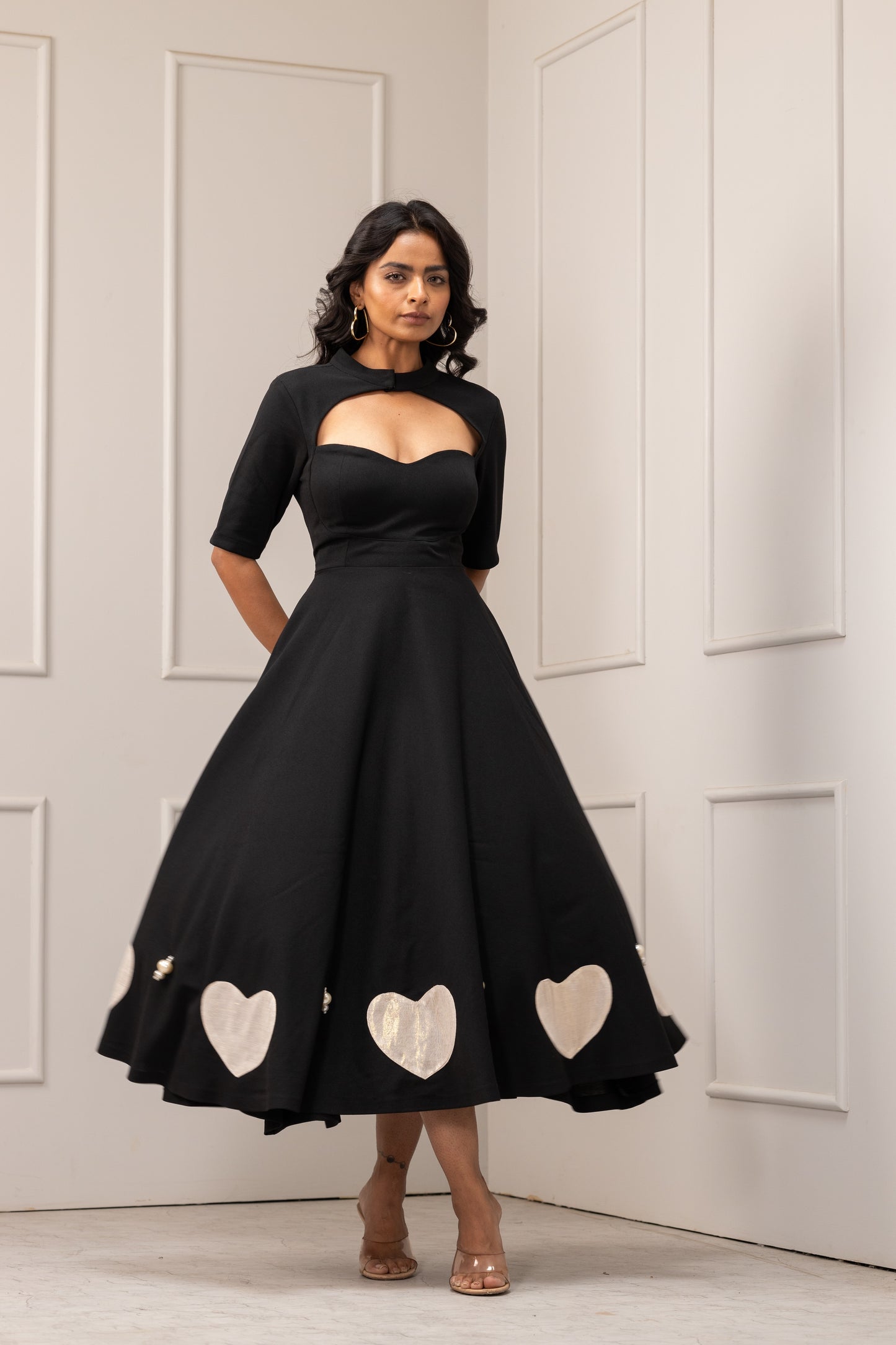 All Hearts Long Dress